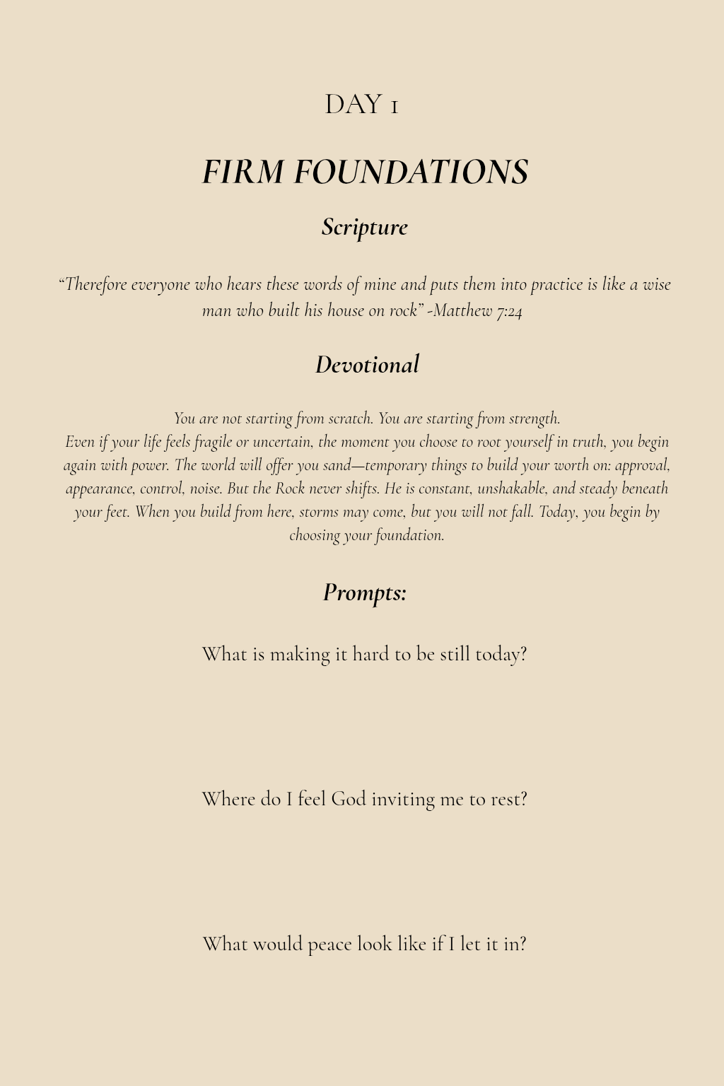 Anchor – A 30-Day Devotional Journal for Stillness, Strength & Spirit-Led Living