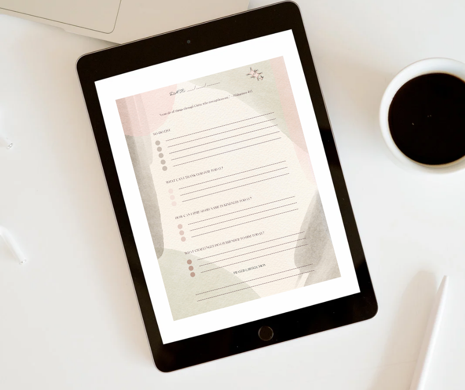 The Reflections Journal: Christian Women's Printable Journal | Bible Study, Gratitude, and Prayer Planner