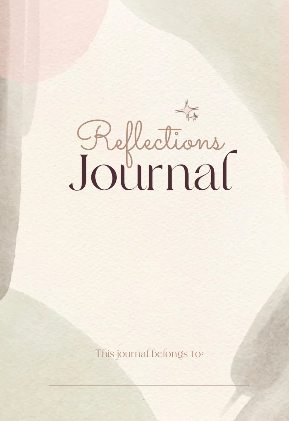 The Reflections Journal: Christian Women's Printable Journal | Bible Study, Gratitude, and Prayer Planner
