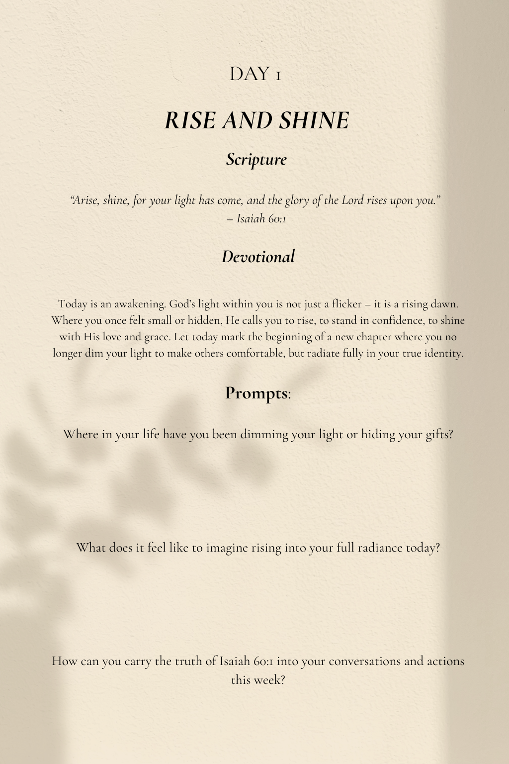 Radiate: Illuminate your life in 30 days
